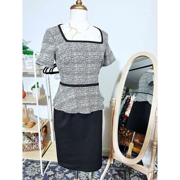 Enfocus Studio Pencil Black and Grey Dress - Picture 1 of 5